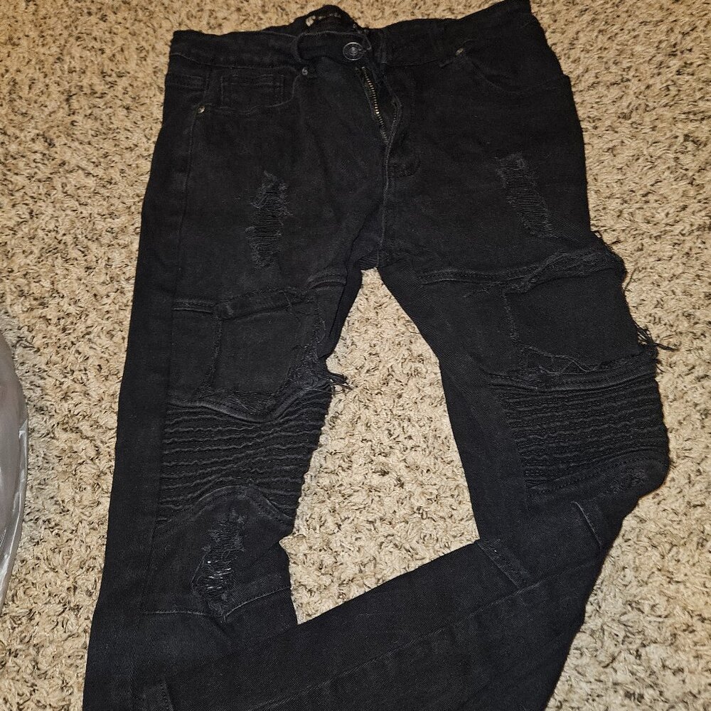 Distressed mens jeans 32x32
